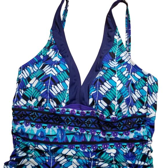 Unbranded Women's One Piece Multicolor Swimsuit Size - See Measurements - Picture 4 of 8